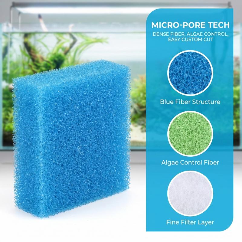 5 PCS Aquarium Filter Cotton Home 1 Set Compatible Aquarium Filter For Activated Carbon Filter Media