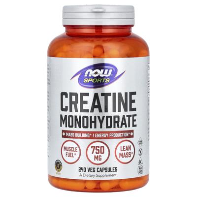 Sports, Creatine Monohydrate, 4,500 Mg, 240 Veggie Capsules (750 Mg Per Capsule)