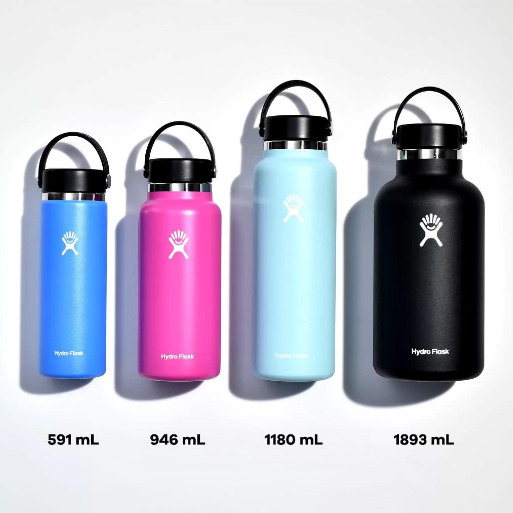 Wide Mouth Stainless Steel Water Bottle, 32oz (946ml), Leaf Design, Insulated (Official Japanese Product)