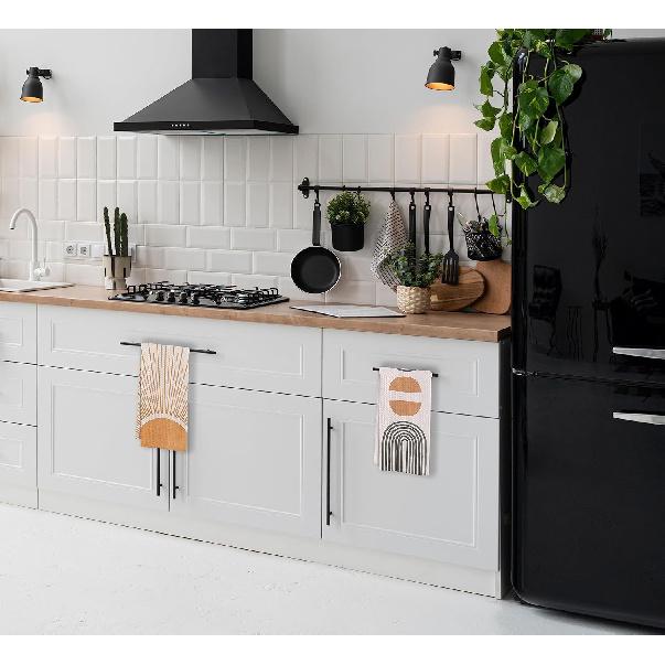 IWXYI Dish Towels, Mid Century Modern Boho Waffle Weave Kitchen 1624 Inches Set of 2, Modern Abstract Decorative Hand Towels and Dish Cloths