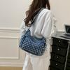 Denim Multi-Layer Small Square Bag Women's Shoulder Crossbody Bag