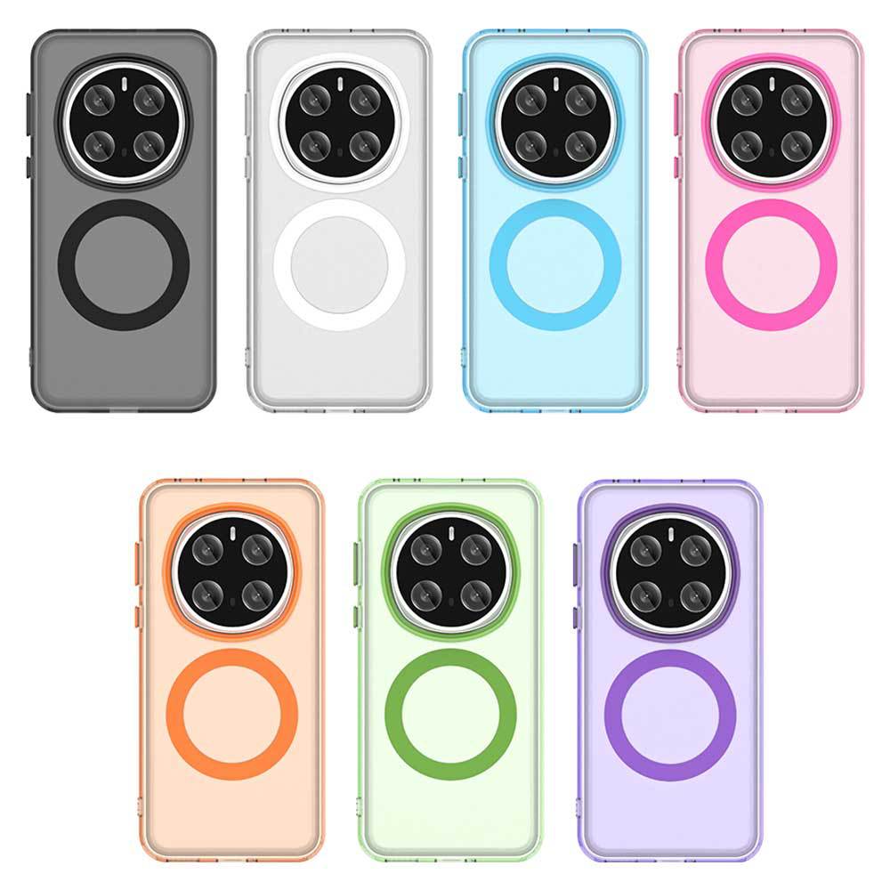 Translucent Magnetic Case For Honor Magic 7 Lite Luxury Candy Colorful Frosted Phone Cases For Honor Magic 7 Pro X9C Matte Cover
