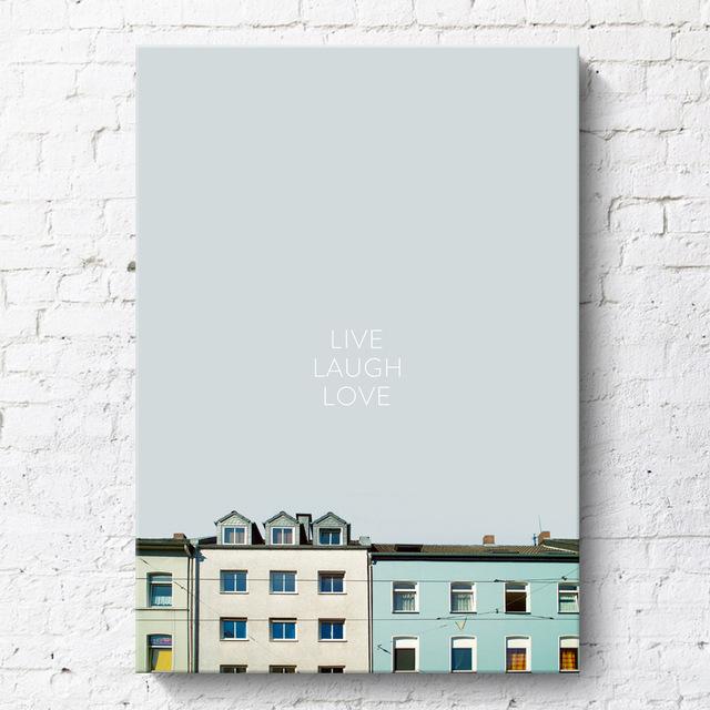 

Скандинавская подвесная картина, деревенский пейзаж, замок, автобус, украшение для гостиной, живопись, постеры и принты для отеля и клуба, кухня 21*30cm