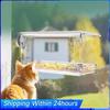 Krmítko na okno se silnými přísavkami Průhledné ptačí krmítko Akrylový závěsný ptačí dům Krmítko pro venkovní zahradu
