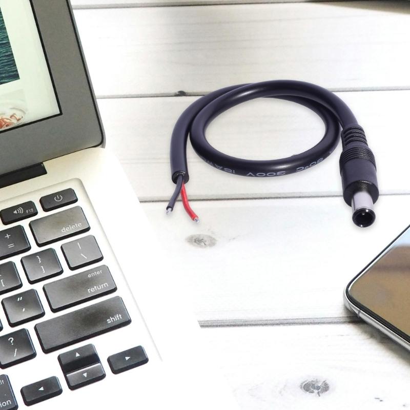 Power Pigtails Cable 6.5mmx4.4mm Male Plug To Bare Wire Open End Power Supply Replacement Repair Cord for Computer