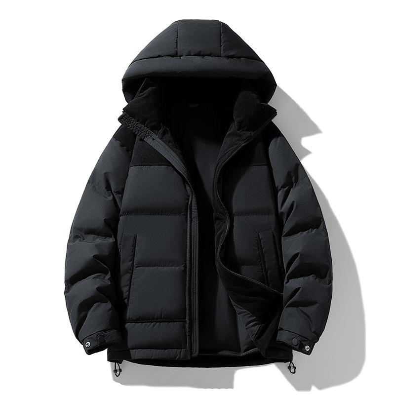 Winter New Down Jacket Men's White Duck Down Youth Casual Hooded Thickened Warm Down Men's Jacket