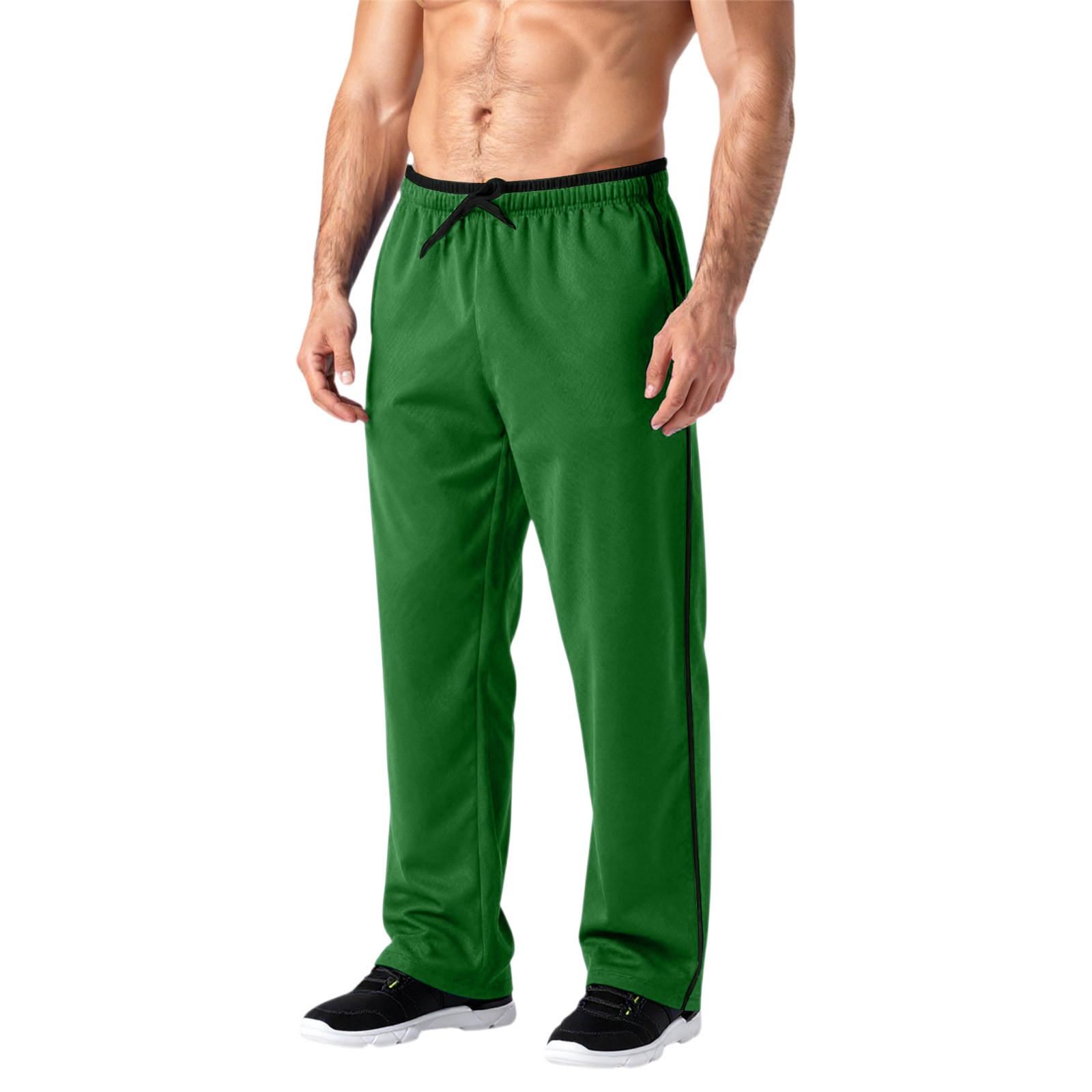 

Мужские модные спортивные брюки с цветными блоками, повседневные брюки для улицы XL зелёный