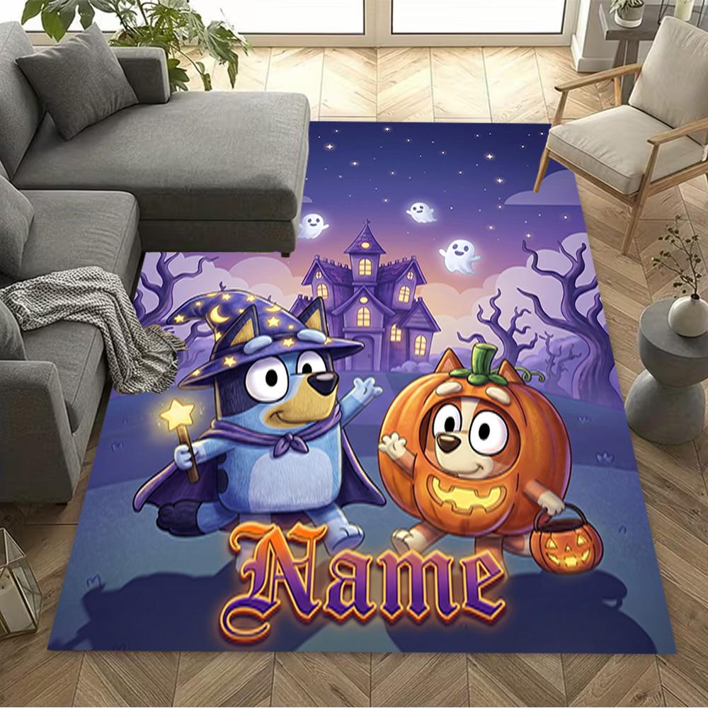 Halloween Party Invitation Personalized Text Floor Rug Office Rug Perfect for Game Room Dining Room Decorate Room Entryway Antislip Carpet