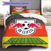 Ensemble de couette RasenBallsport Leipzig Motif Décoration de Maison Cadeau (1 * housse de couette + 2 * taie d'oreiller sans garnissage)