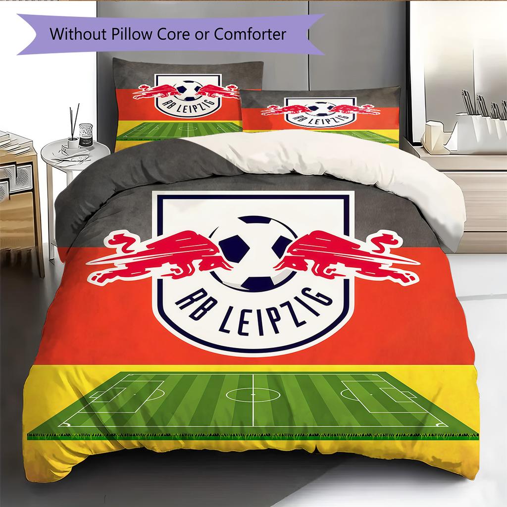 RasenBallsport Leipzig Pattern Bedding Quilt Set Home Decoration Gift (1 * duvet cover + 2 * pillowcase without core)