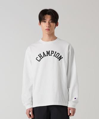 Arch Logo Loose Fit Long Sleeve T-Shirt White