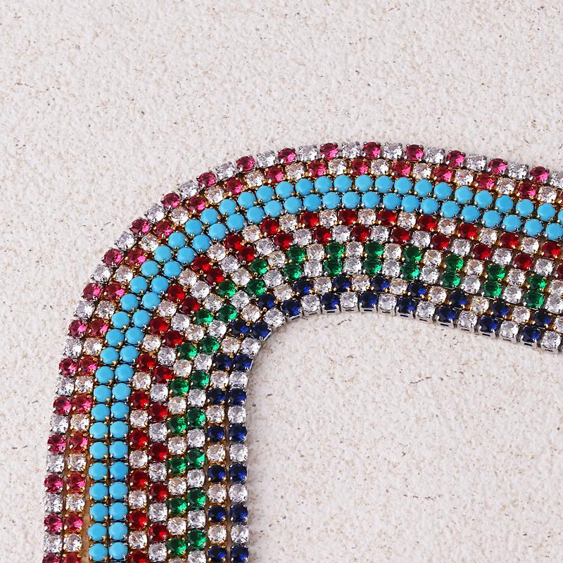 NEWEST Sexy Choker Iced Out Tennis Chain Necklace For Women Luxury Cubic Zircon Crystal Short Hiphop Neck Accessories Jewelry