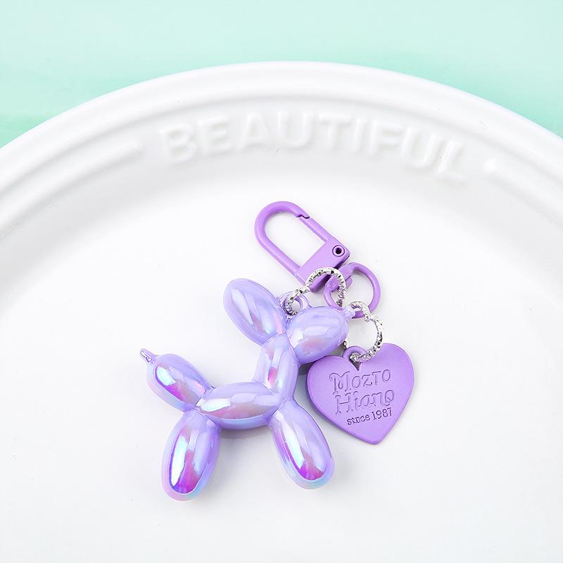 IFYOUOO Cute Y2K Acrylic Cartoon Balloon Dog Keychains for Women Bag Pendant Car Key Chains Jewelry Gift Decoration Accessories