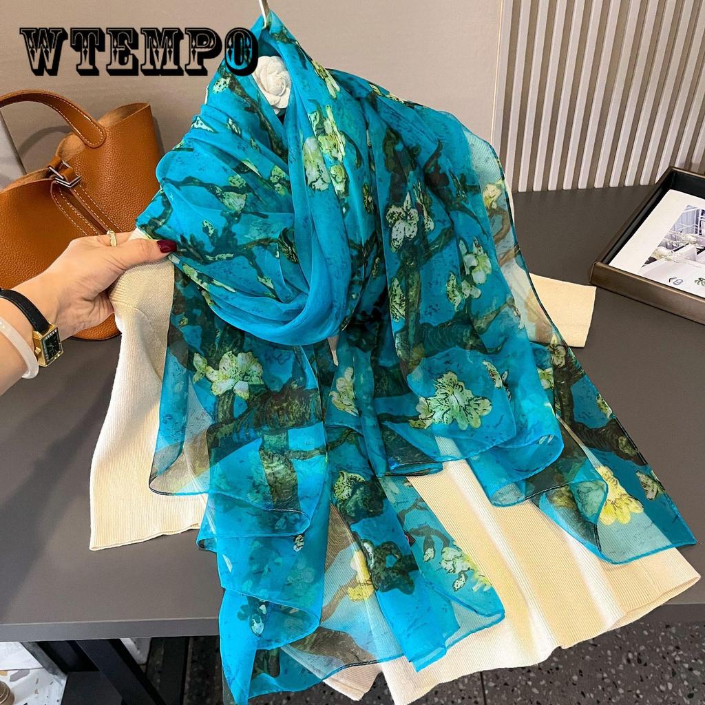 Small Flower Full of Stars Print Women Elegant Chiffon Georgette Bandana Scarf Summer Beach Sunscreen Thin Hijab Shawl