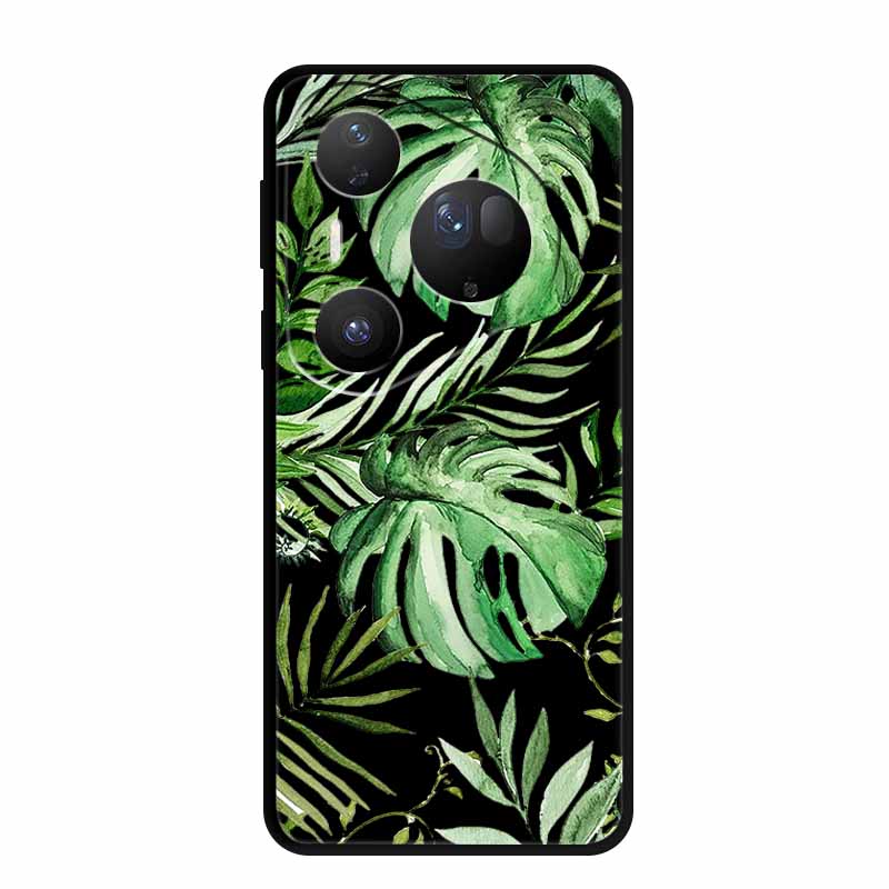 For Huawei Pura 80 Ultra 5G Case Coque Cartoon Cat Painted Black Silicone Soft Back Cover For Huawei Pura 80 Ultra Cases Shells