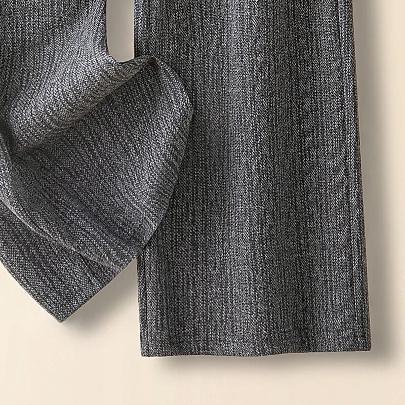 Women's Solid Elastic Waist Wide Leg Casual Pants