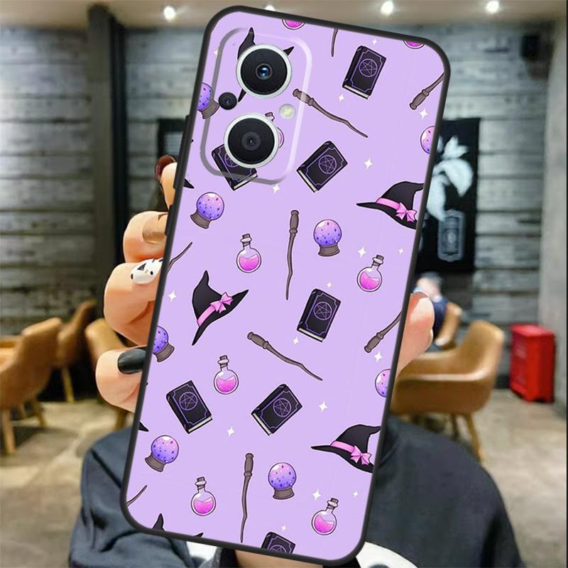 Pastel Goth Witchy Case For OPPO Reno 11 11F 13 12 F 8T 7 8 10 Pro OPPO Find X8 X6 Pro X3 X5 Lite Cover Coque