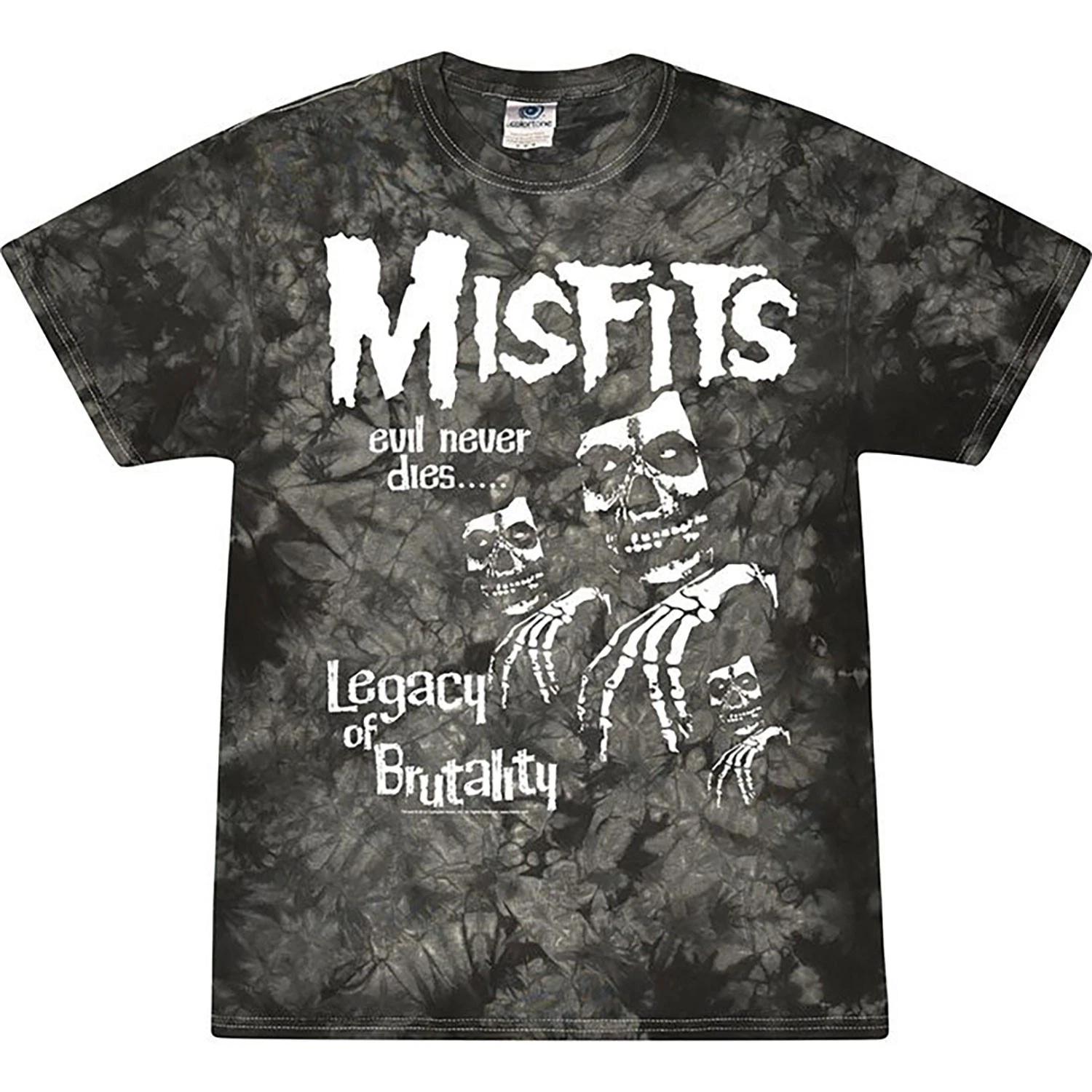 Men s Misfits Legacy Black Tie Dye Tie Dye T-shirt Large Black M