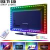 LED Lysstripe RGB DC5V Fleksibel Lampetape USB TV Bakgrunnsbelysning LED Striper med Fjernkontroll