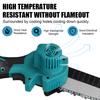 6 Inches Mini Electric Saws Cordless One Hand Chain Saw Woodworking Cutter Power Tools Blue