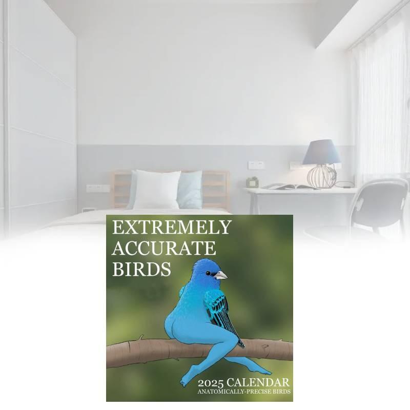 2025 Of Calendar Extremely Accurate Birds Stylish Simple Home Decoration Bedroom