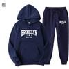 Men Women Hoodie Sweatpants Set Casual Fleece Lined Tracksuit Sportswear