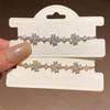 Elegant Gold-Plated Zircon Flower Bracelet: High-End, Versatile, Fashionable Jewelry