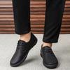 Fashion Work Soft Plain Male Casual Shoe Lace Up Common Size 44 Footwear Offer Designer In Promotion Slip-on Adults Men's Leather Shoes