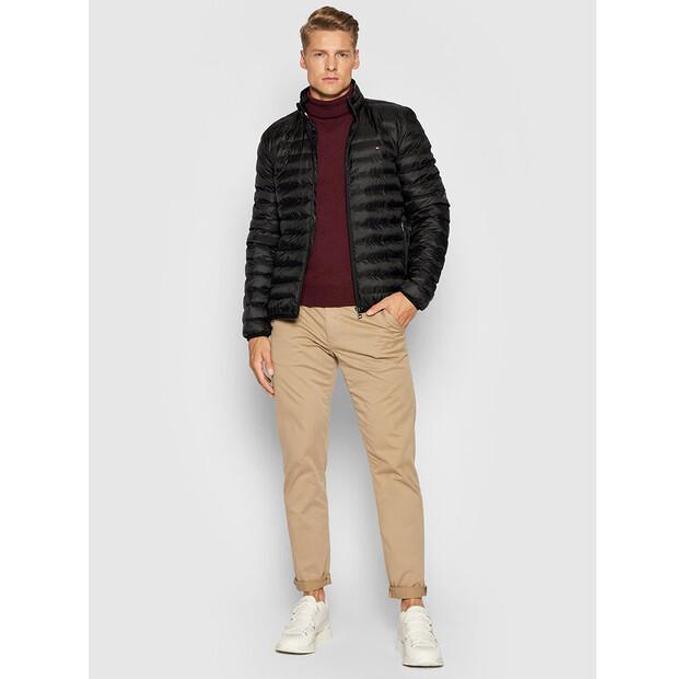 Demi-season Jacket Tommy Hilfiger Core Circular MW0MW18763, Black, Standard Fit
