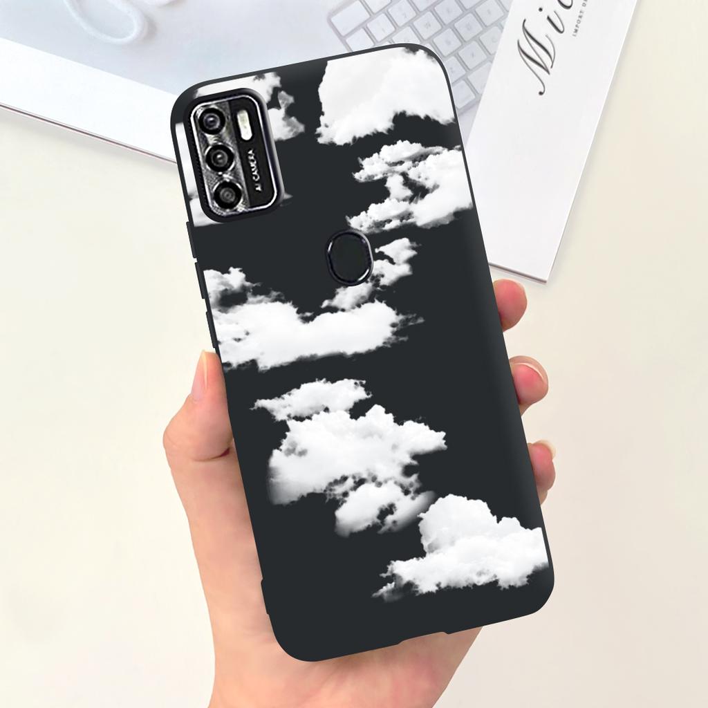 Per Custodia Telefono ZTE Blade A7020 Copertura Posteriore ZTE Blade A7s 2020 Guscio Paraurti Morbido in Silicone Liquido Moda Donna Cielo Stellato Funda Capa