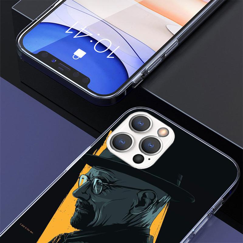 Breaking Bad WalterWhite Phone Case For iPhone 17 Air 11 13 Mini 14 15 Plus 16 12 Pro Max 16E SE 7 8 Pattern Soft TPU Back Cover