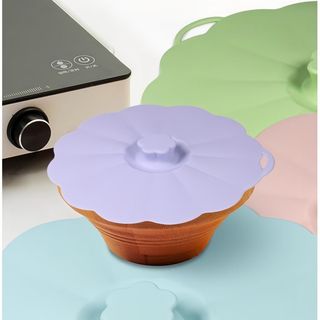 5 Sizes Silicone Lids Kitchen Specialty Tools Reusable Airtight Silicone Bowl Covers Microwave Safe Silicone Pot Covers
