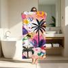 Beach Vibe Summer Coconut Tree Towel ultra-fine fiber quick drying absorbent bath towel, outdoor swimming sports towel
