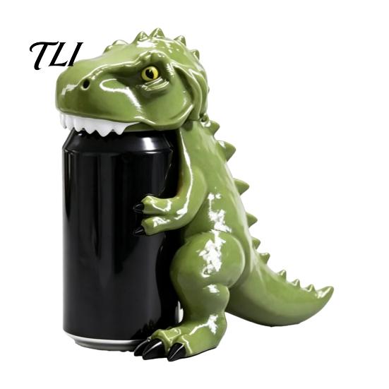 Personalized Gift for Him Dinosaur Can Cover, Cute Animal Soda Holder 375ml Cans, Creative Kids Plastic Drink Stand Desk, Fun Party Home Bar