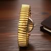 Women's Watch Waterproof Fashionable Snake Clasp Stainless Steel Band Quartz Analog Display Free Size Fashion Accessory