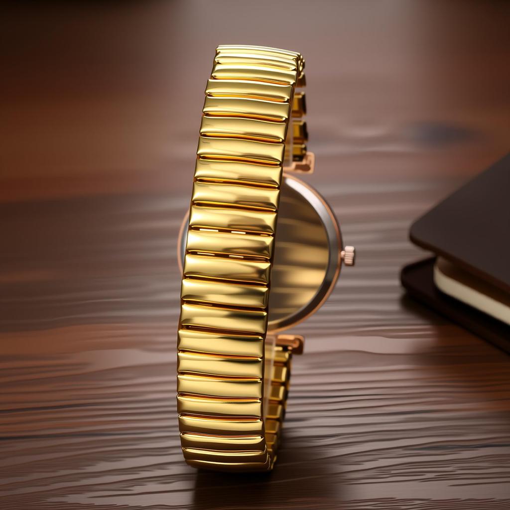 Women's Watch Waterproof Fashionable Snake Clasp Stainless Steel Band Quartz Analog Display Free Size Fashion Accessory