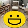 Artistic Round Skull Multicolor Accent Rug, Non-Slip Floor Mat for Bathroom