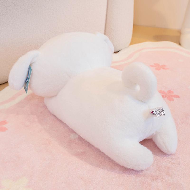40/50cm Nohara Shiro Soft White Dog Plushies Stuffed Animal Puppy Plush Toy Sleeping Doll Birthday Gifts Girl Child