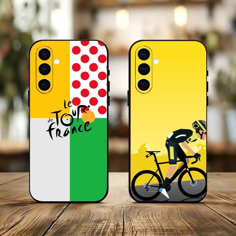 T-Tour de France Phone Case Black Silicone Soft For Samsung Galaxy A73,A72,A71,A70,A53,A52,A51