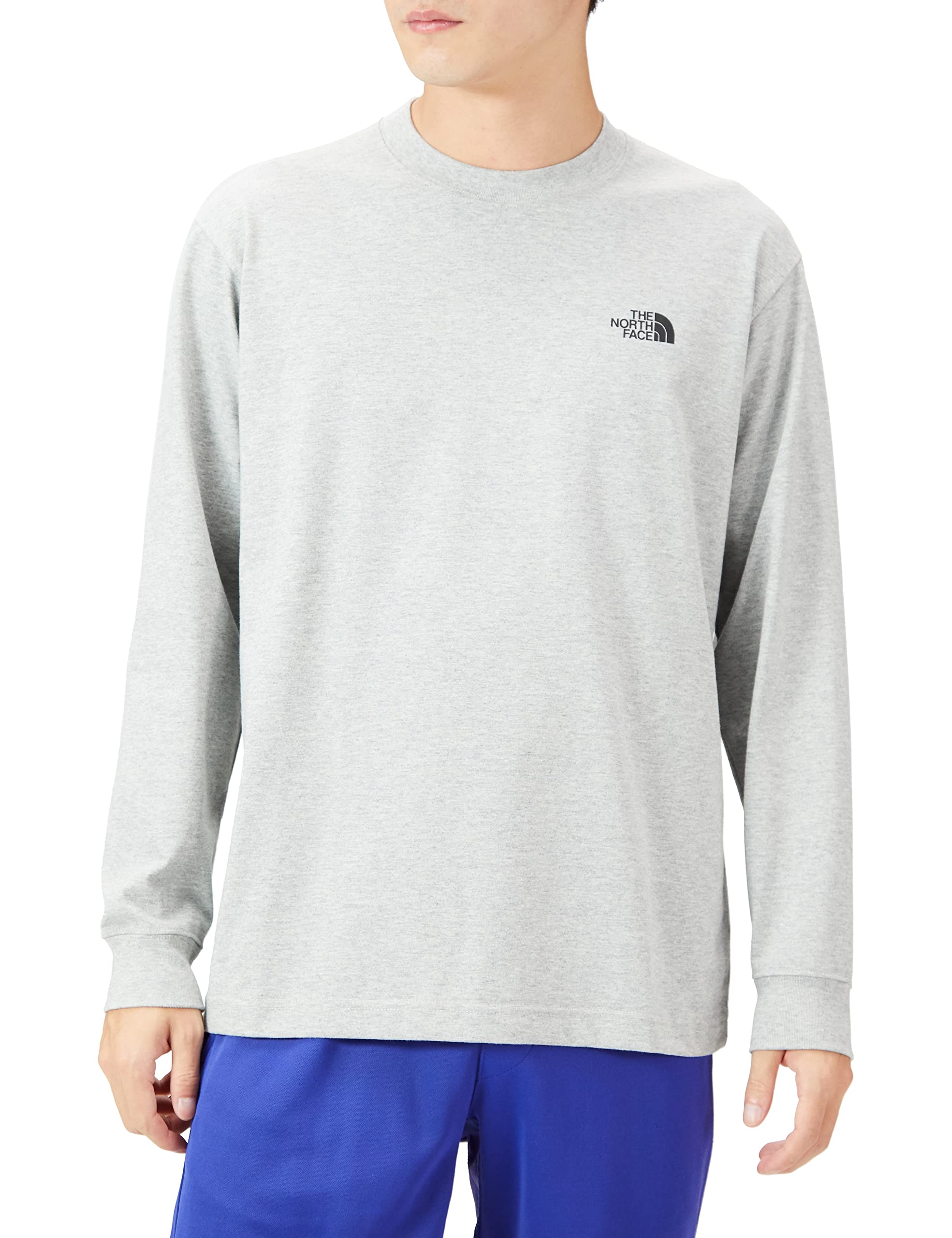 

The North Face Long Sleeve Back Square Logo UV Mix Size 2XL Men s Tee, Quick-Drying, Protection, Anti-Static, Gray,