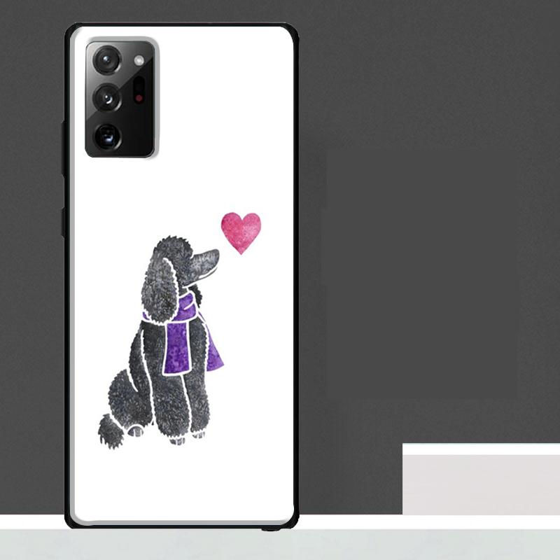 Cartoon Poodle Dog Case For Samsung Galaxy S25 Ultra S23 S22 S21 S24 Ultra S9 S10 S20 Plus S25 FE Phone Cover