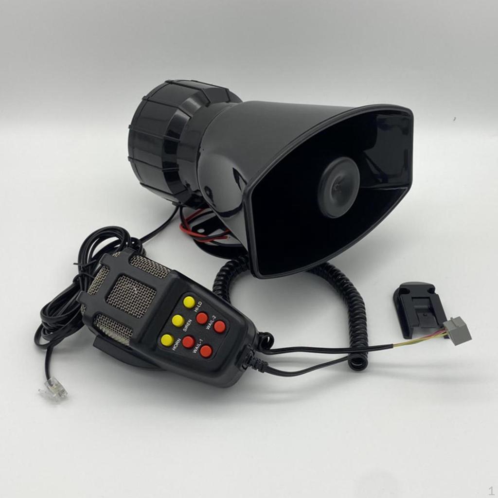 Bilhøyttaler ,PA ,Mikrofon, 7-toners elektrisk lyd Lastebil, Alarm
