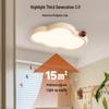 Eye-Protection Cloud Ceiling Light for Children's Bedrooms - Soft Cream Style, Full-Spectrum Lighting