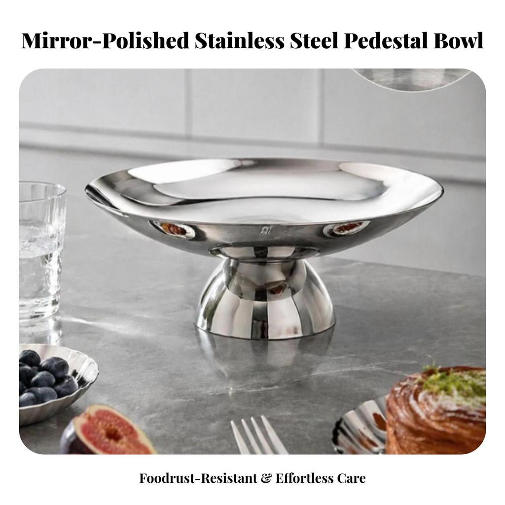 Pedestal Bowl Versatile Fruit with Base Sturdy for Dining Table