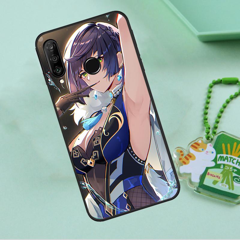 Yelan Genshin Impact For Huawei Nova 12i 12s 7i 8i 11i 9 10 SE Y90 Y60 Y70 Y72 Y61 Y91 P30 P40 Lite P60 Pro Case