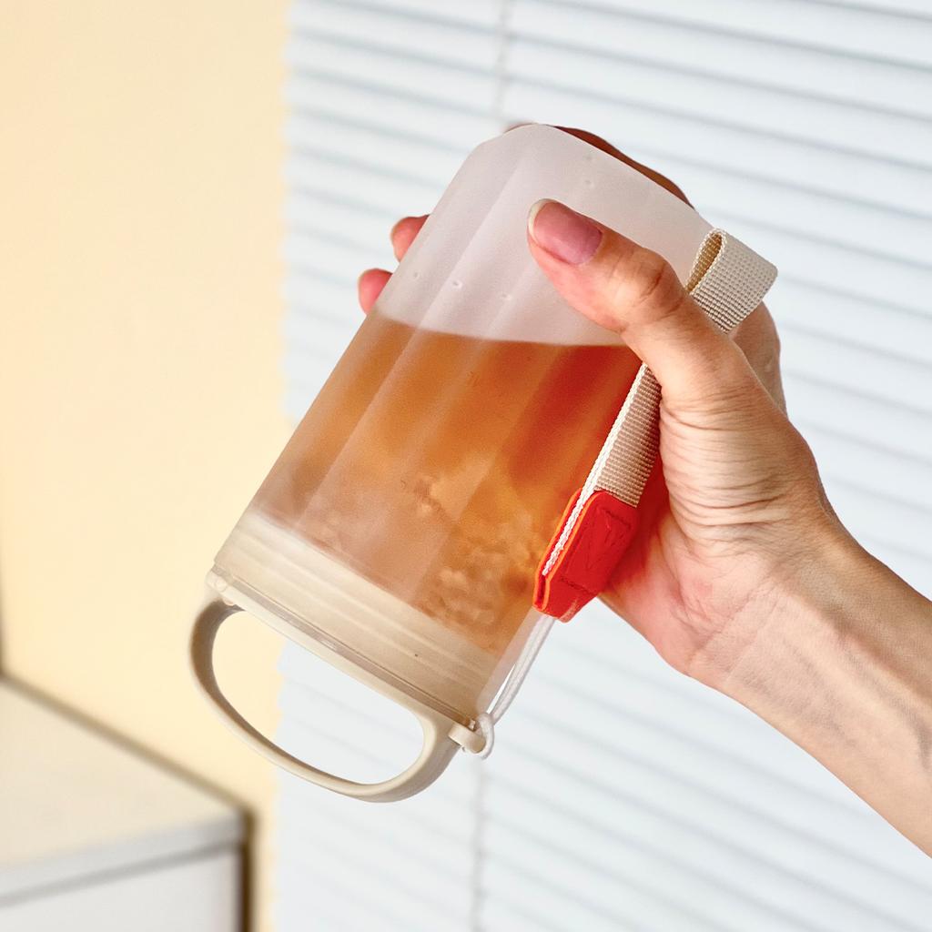 350/550Ml Transparent Plastic Water Bottle Portable Leak-proof Drinking Cup WIth Handle Travel Sport Heat-resistant Tumbler