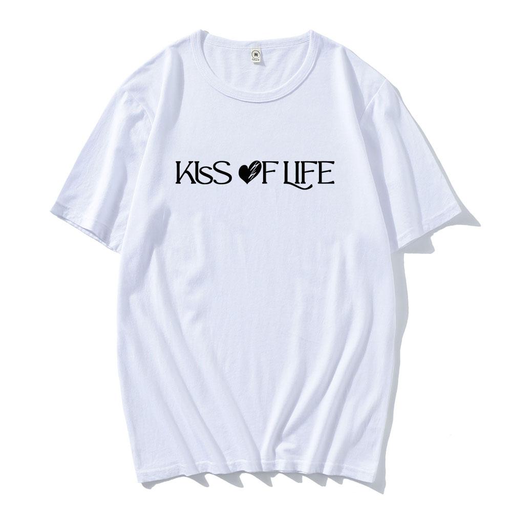 Kiss of Life Midas Touch  T-shirt for Fans  Girl Band Korean Tee-shirt Fashion Summer Spring Women Tshirt Hip Hop Streetwear