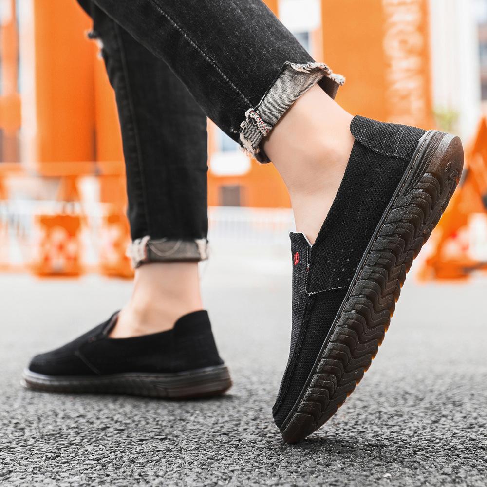 

Cloth shoes men s spring and summer breathable, lightweight, fashionable and simple men s shoes, wholesale low-top breathable one-pedal casual shoes 39