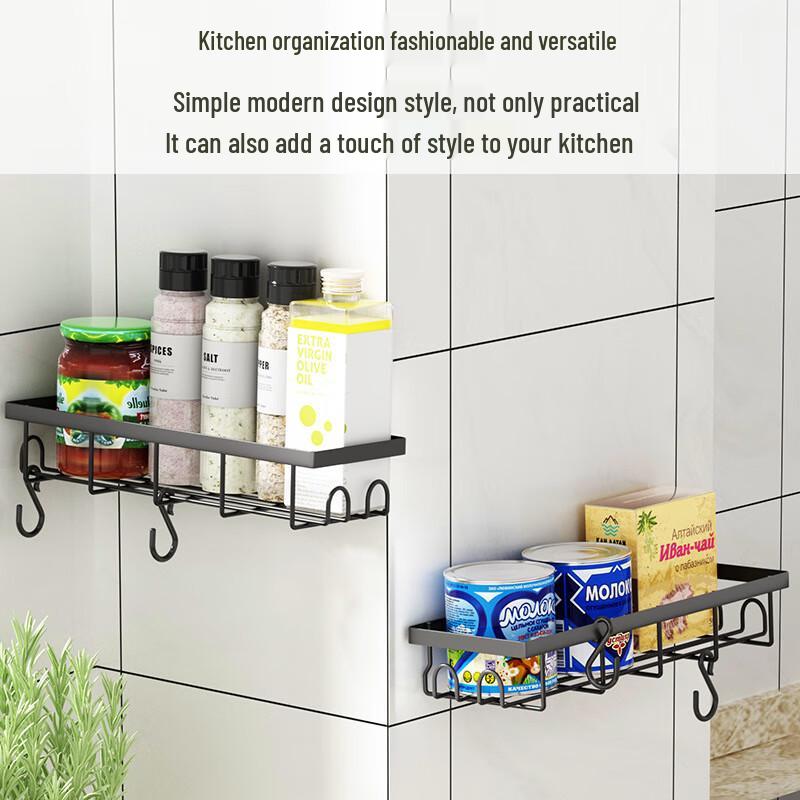 ZISIZ Czarny Zestaw narożnych półek łazienkowych bez wiercenia