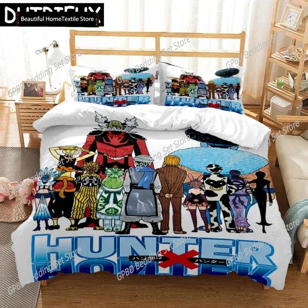 Luxury  New 3D Print HUNTER×HUNTER Digital Print Polyester Bedding Sets Boys Covers Duvet Cover Set For Teens Bedding Set